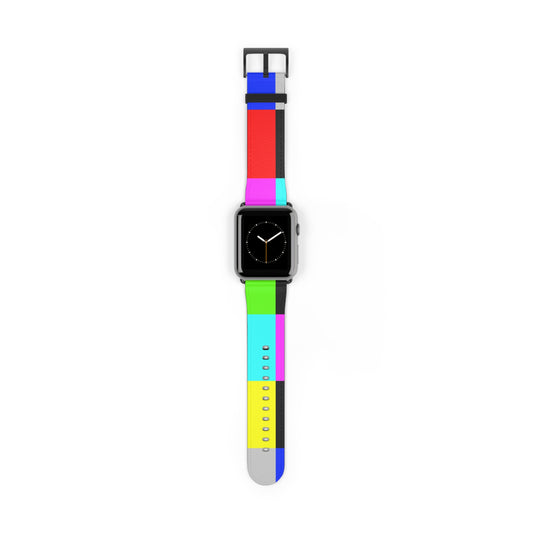 TV Color Bars Watch Band