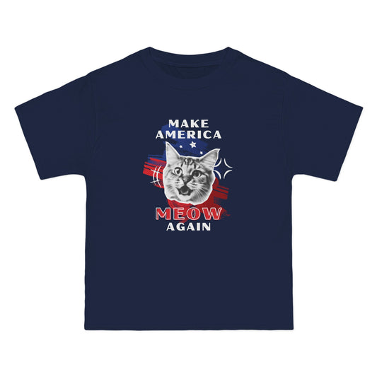 Make America Meow Again Political Meme Beefy-T®  Short-Sleeve T-Shirt