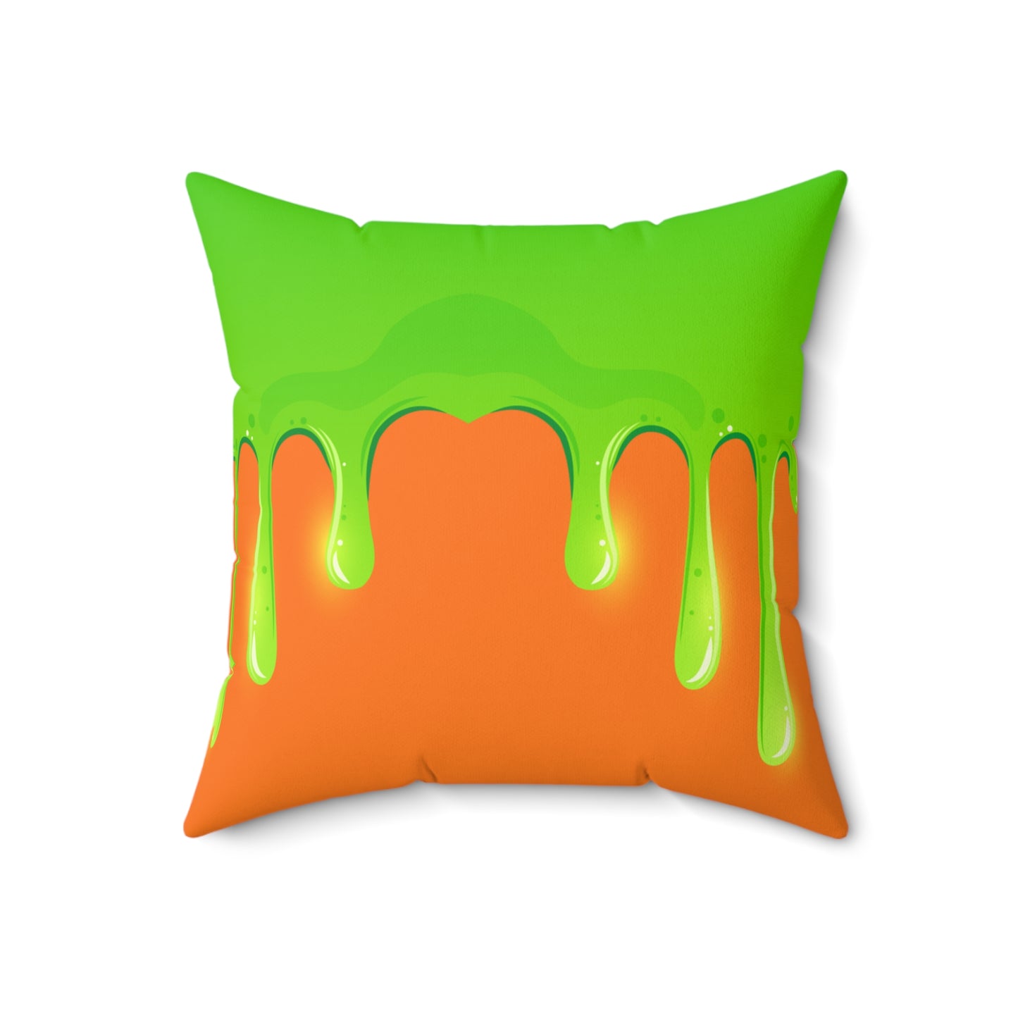 Green Slime Spun Polyester Square Pillow