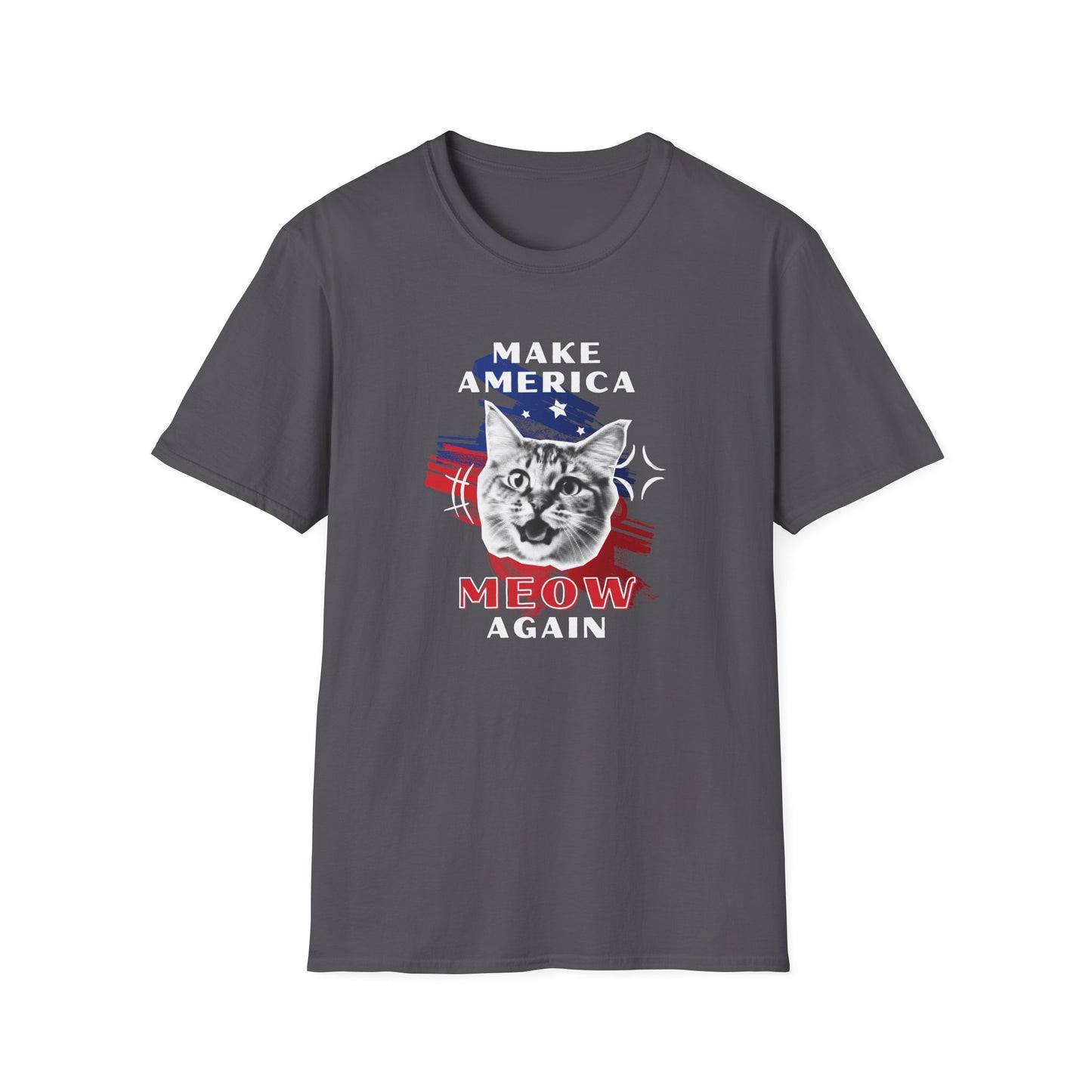 Make America Meow Again Political Meme Softstyle T-Shirt