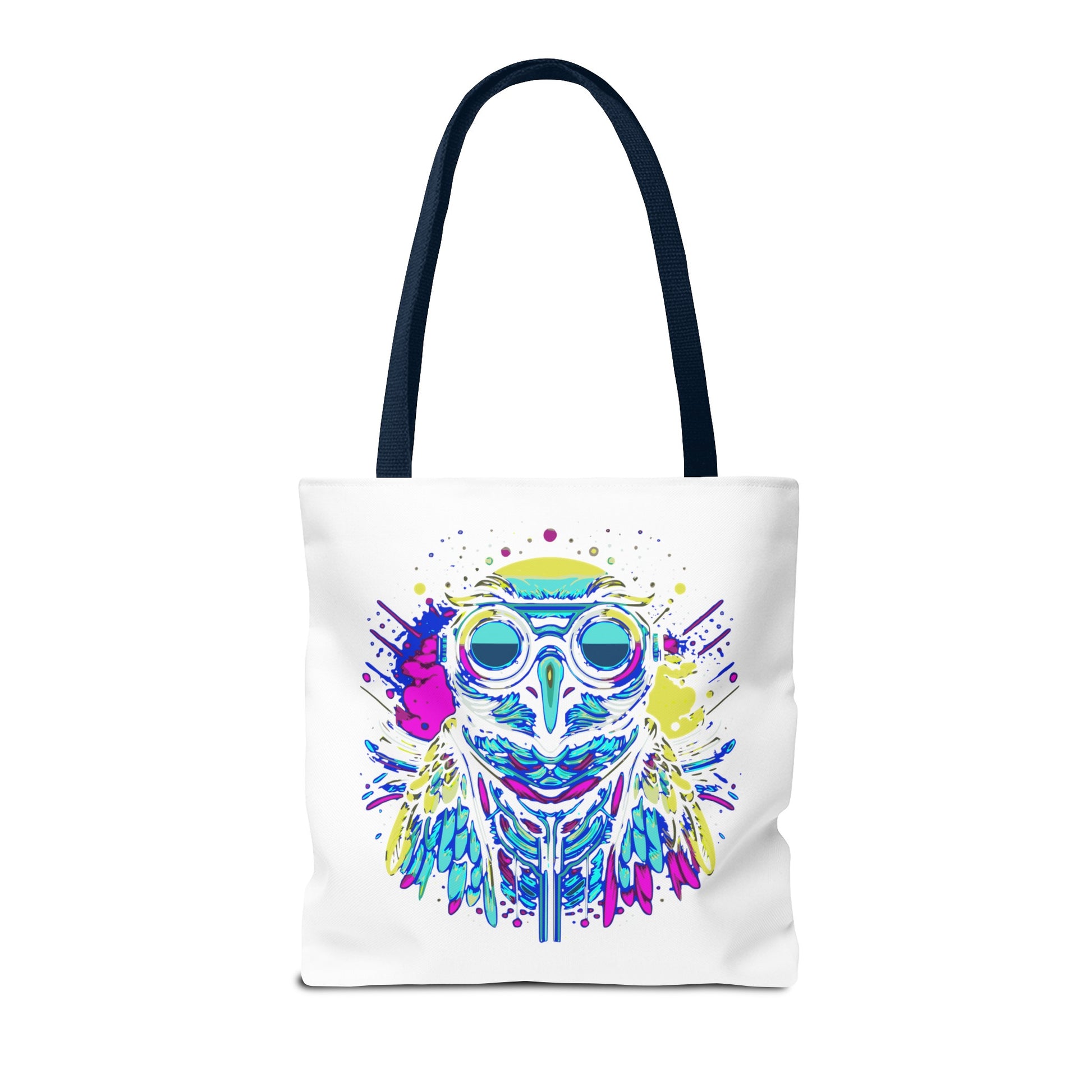 Cyberpunk Owl Tote Bag