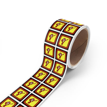 Game Show Whammy Square Sticker Label Rolls