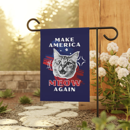 Make America Meow Again Political Cat Meme Garden & House Banner