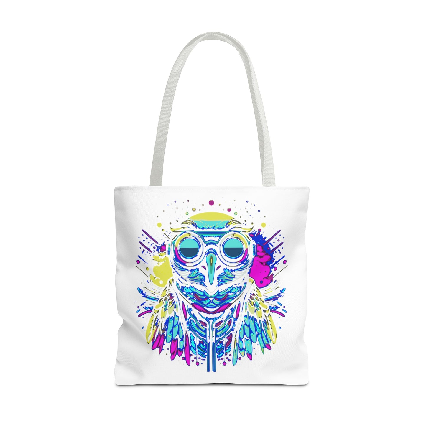 Cyberpunk Owl Tote Bag