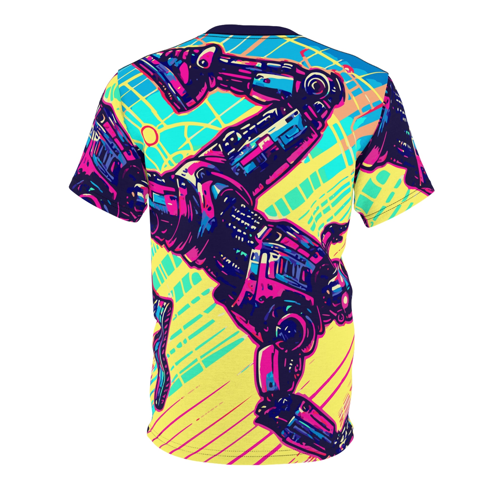 Cyberpunk Robot Unisex Cut & Sew Tee