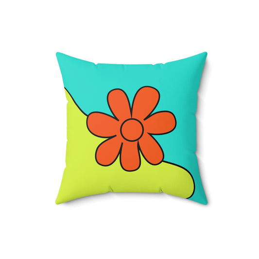 Groovy Spun Polyester Square Pillow