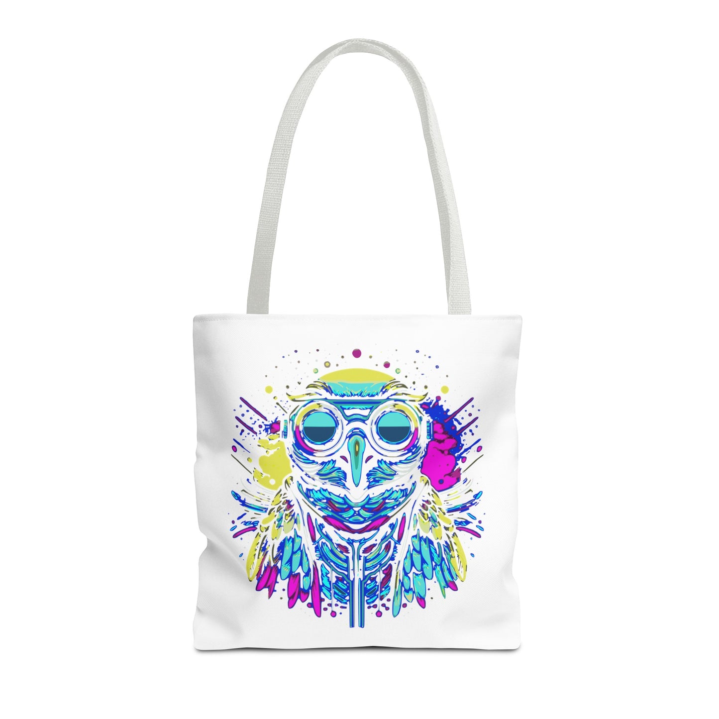 Cyberpunk Owl Tote Bag