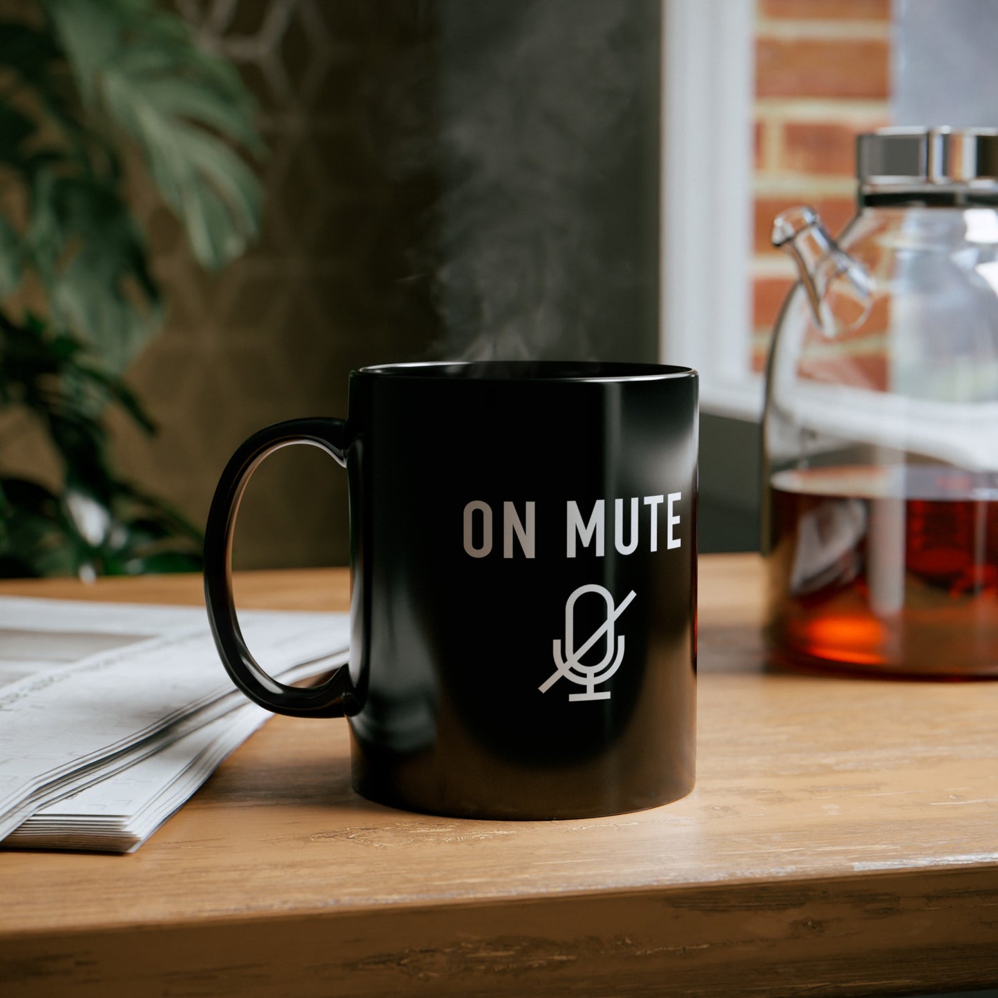 On Mute Black Mug (11oz, 15oz)