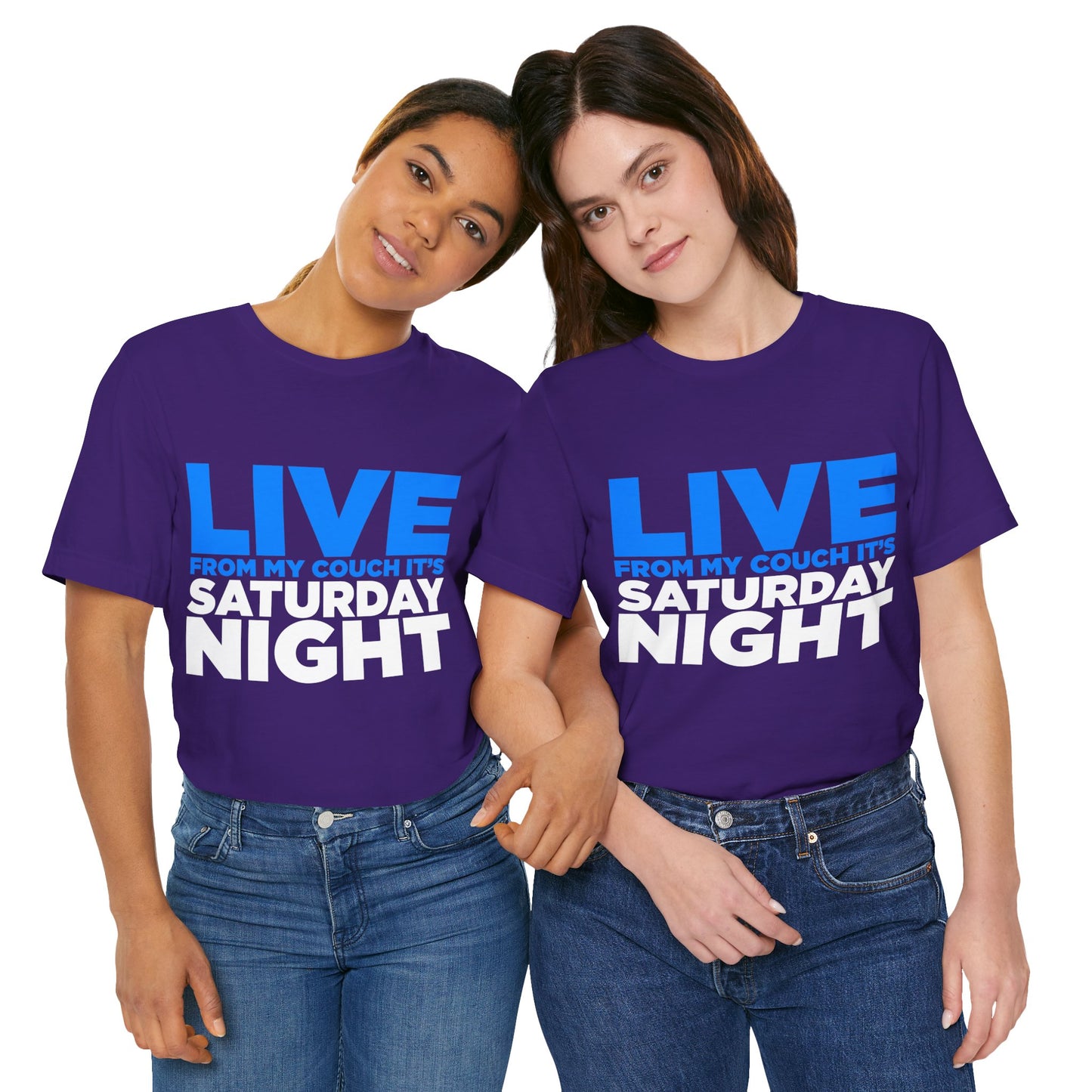 Live from My Couch It's Saturday Night Unisex Jersey Short Sleeve Tee