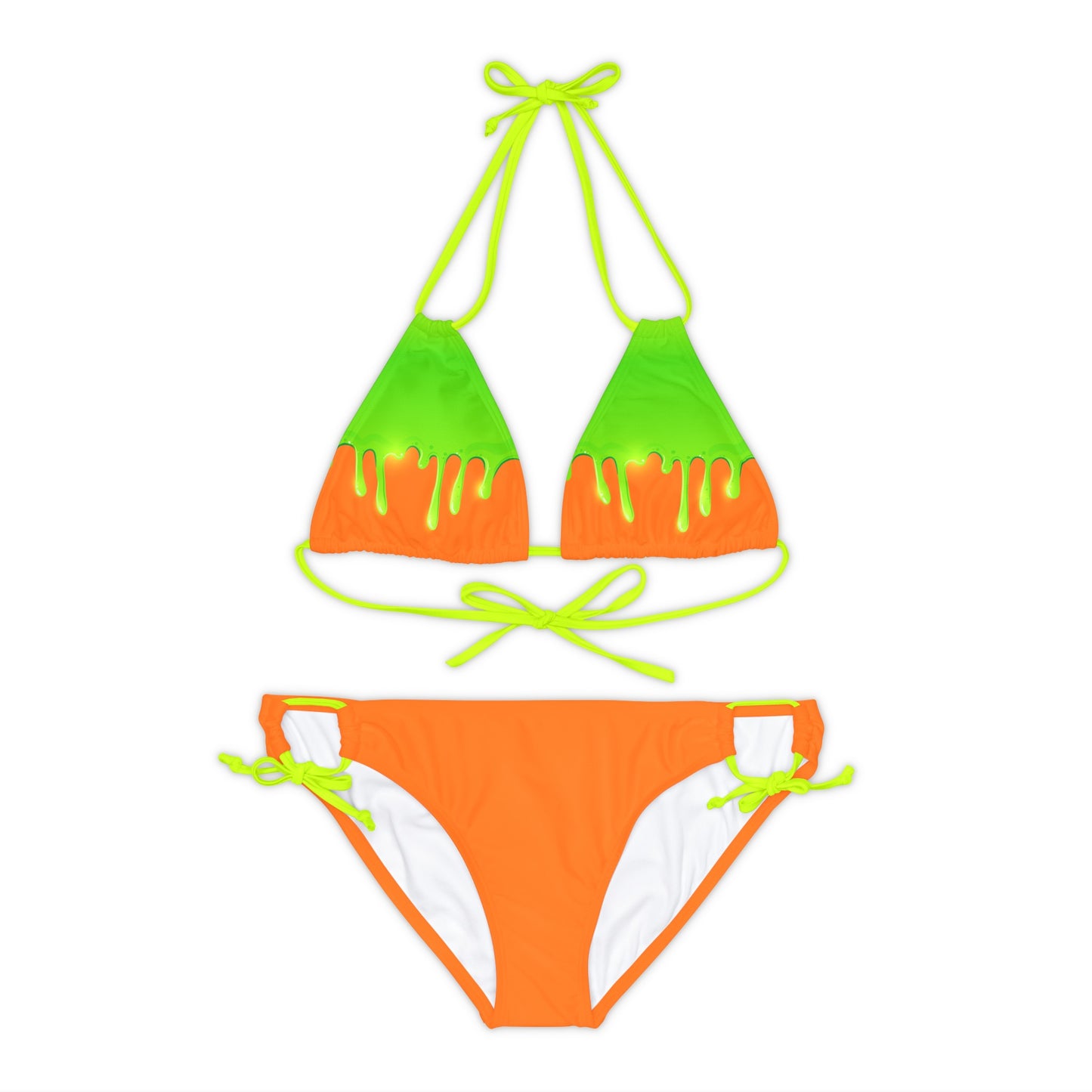 Green Slime Strappy Bikini Set