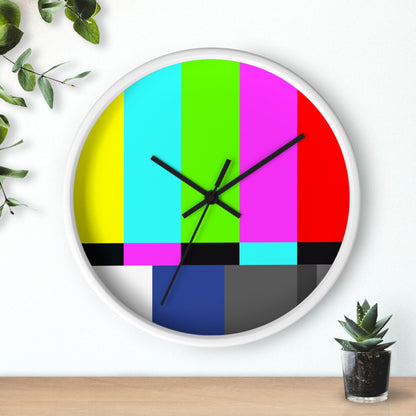 TV Color Bars Wall clock