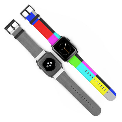 TV Color Bars Watch Band