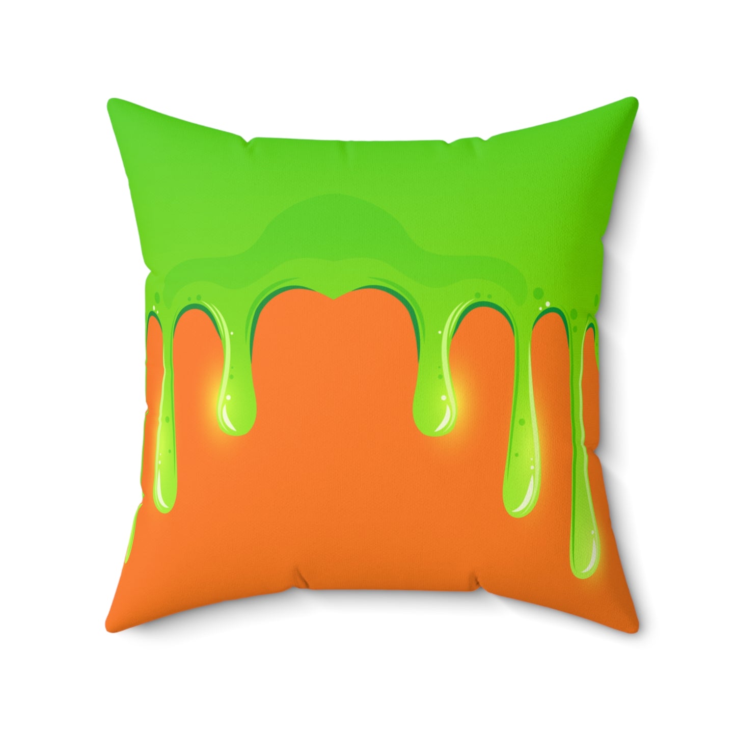 Green Slime Spun Polyester Square Pillow