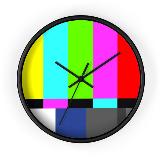 TV Color Bars Wall clock