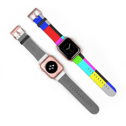 TV Color Bars Watch Band