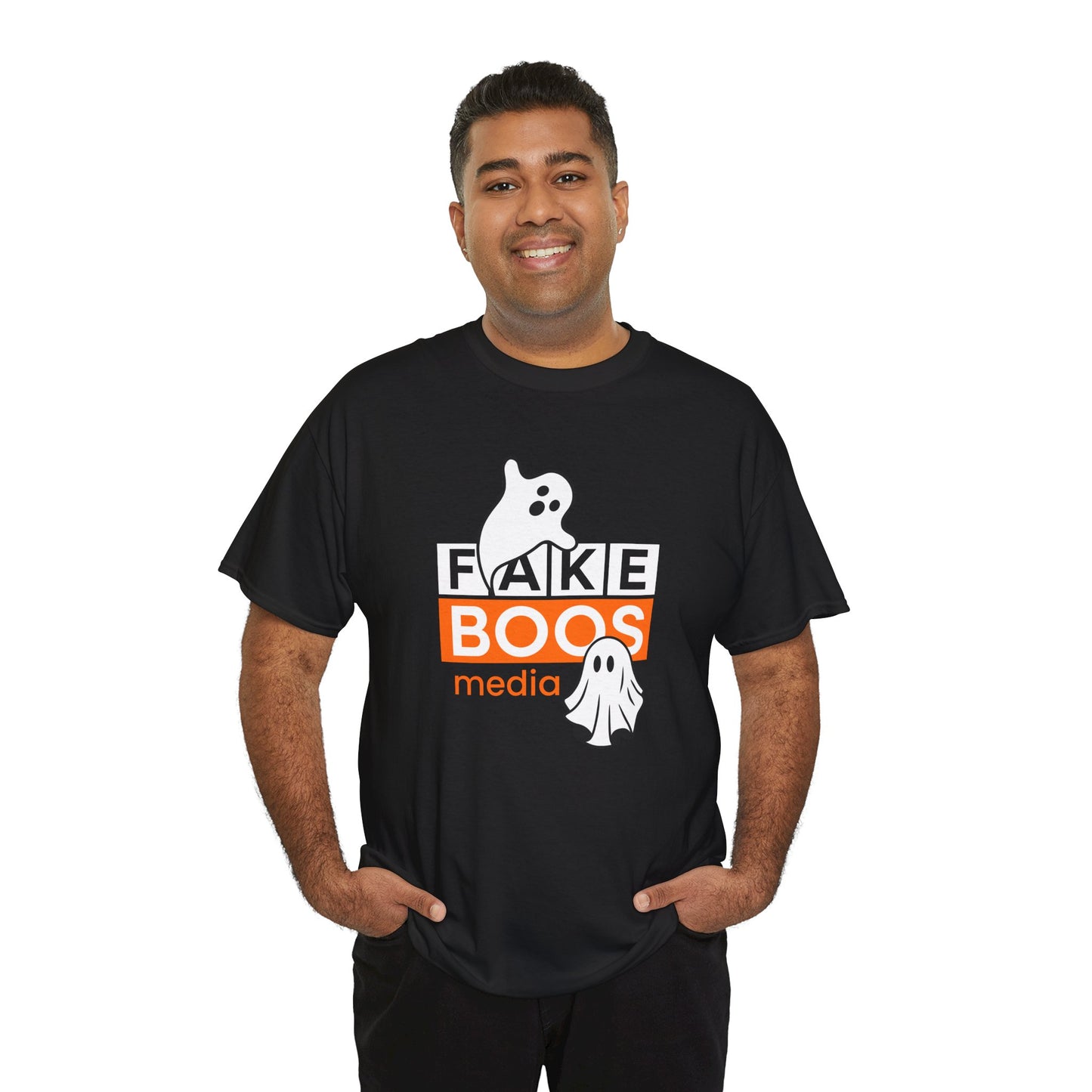 Halloween Fake Boos Media Heavy Cotton Tee