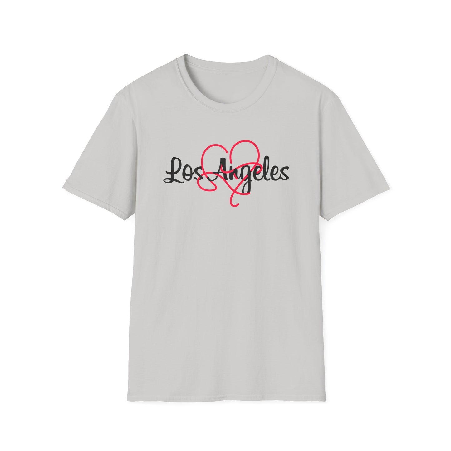 Los Angeles Heart T-Shirt, Cute California Tee, Gift for Friends, Travel Love Shirt, Casual Summer Style, Softstyle Clothing