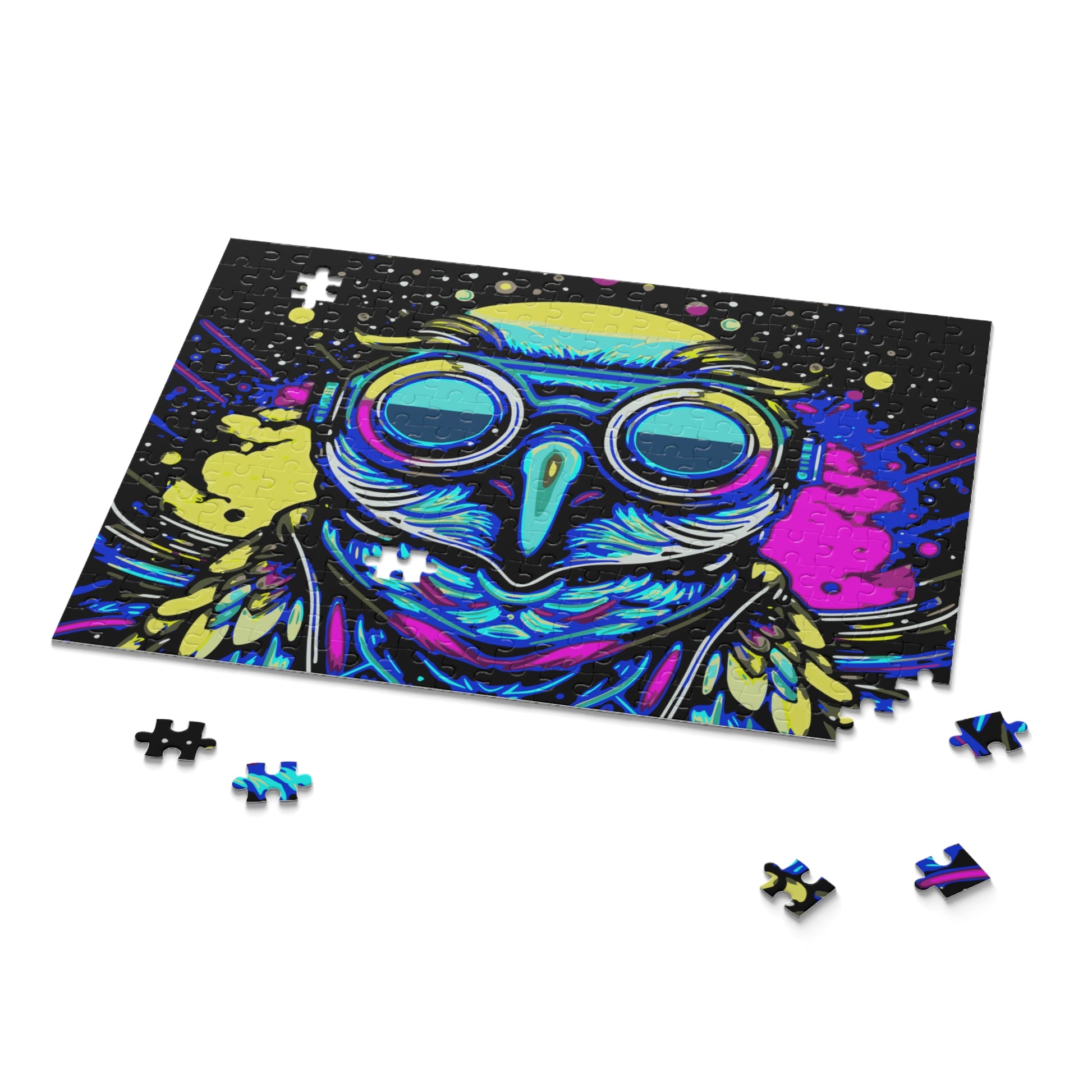 Cyberpunk Owl Puzzle