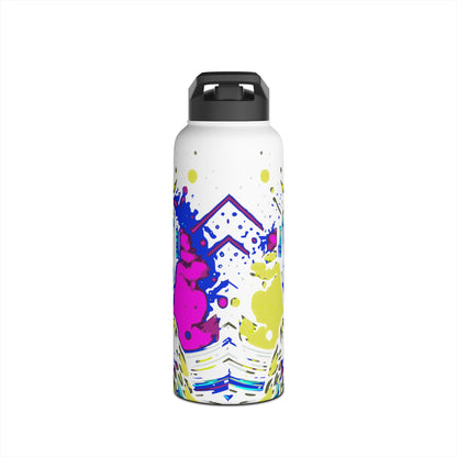 Cyberpunk Owl Stainless Steel Water Bottle