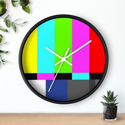 TV Color Bars Wall clock