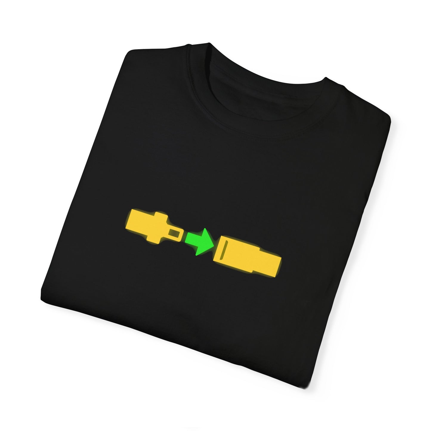 Airplane Fasten Seatbelt Sign Unisex Garment-Dyed T-shirt