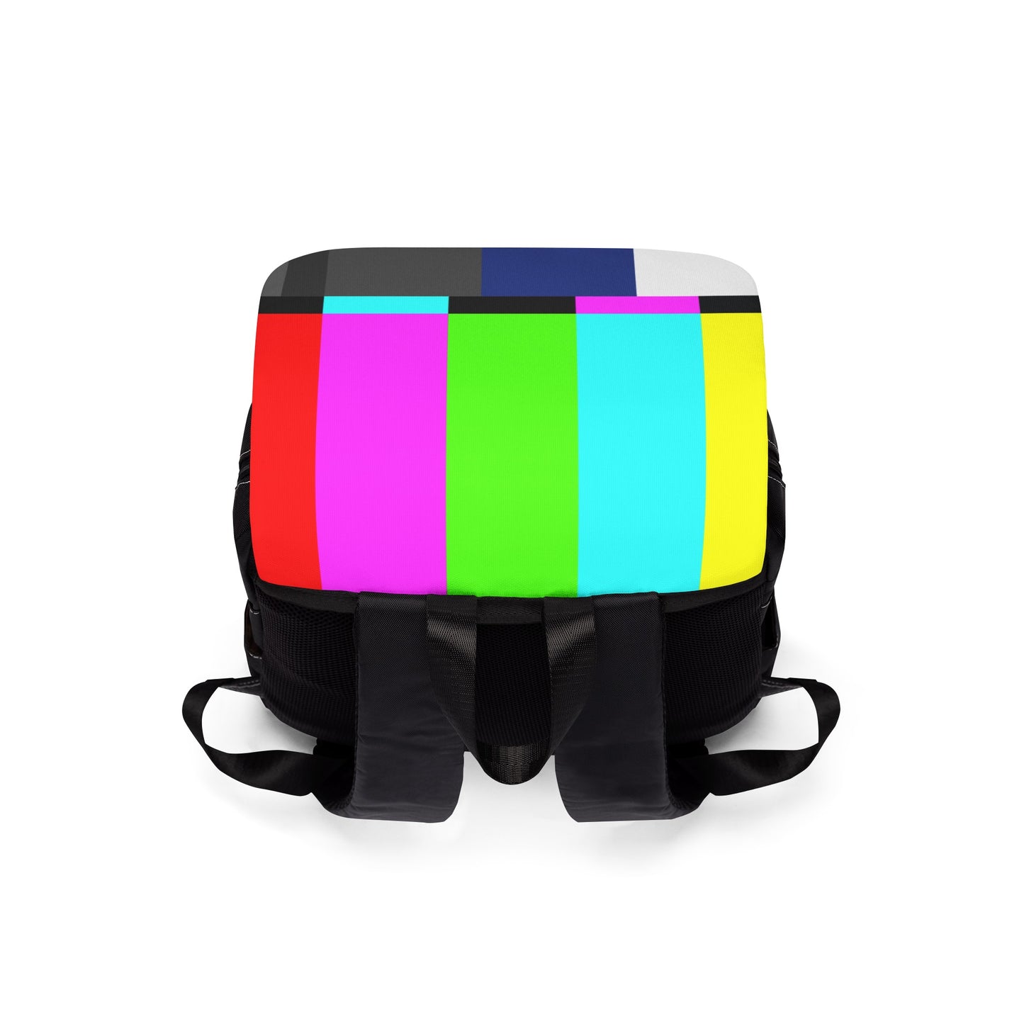 TV Color Bars Unisex Casual Shoulder Backpack