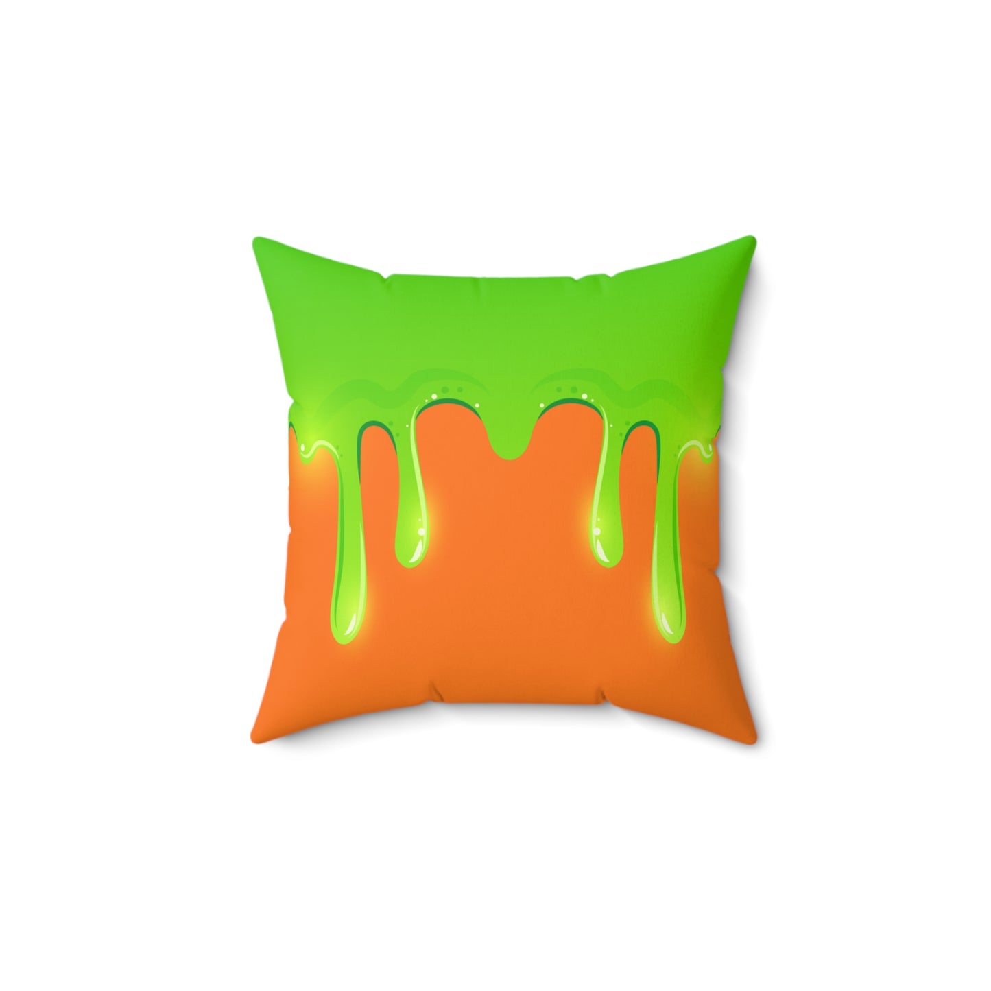 Green Slime Spun Polyester Square Pillow