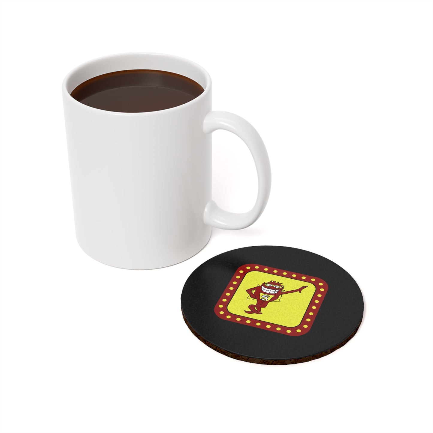 Game Show Whammy Cork Back Coaster