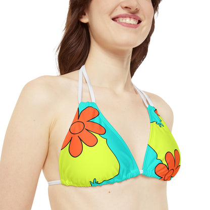 Groovy Strappy Triangle Bikini Top