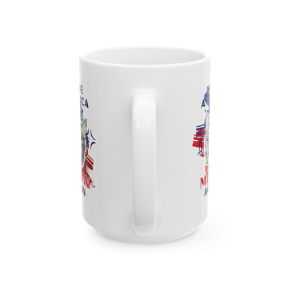 Make America Meow Again Political Meme Ceramic Mug, (11oz, 15oz)