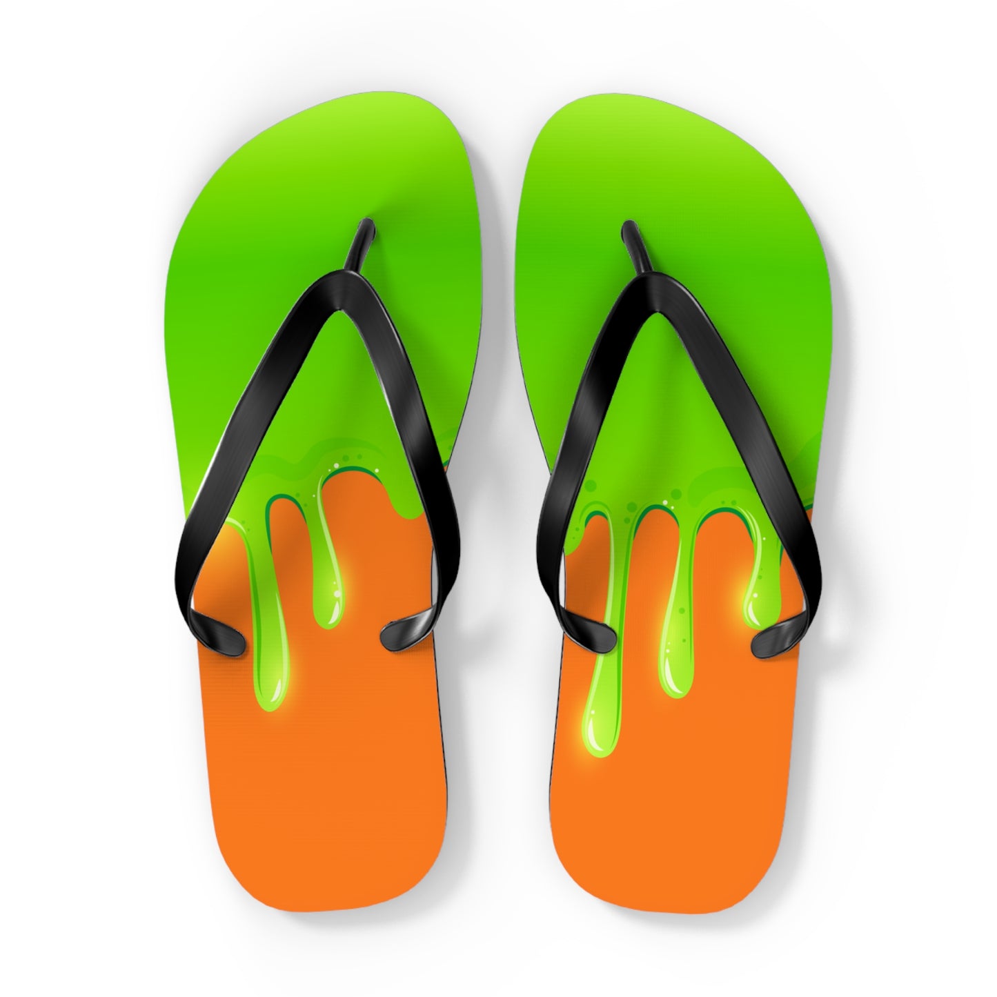 Green Slime Flip Flops