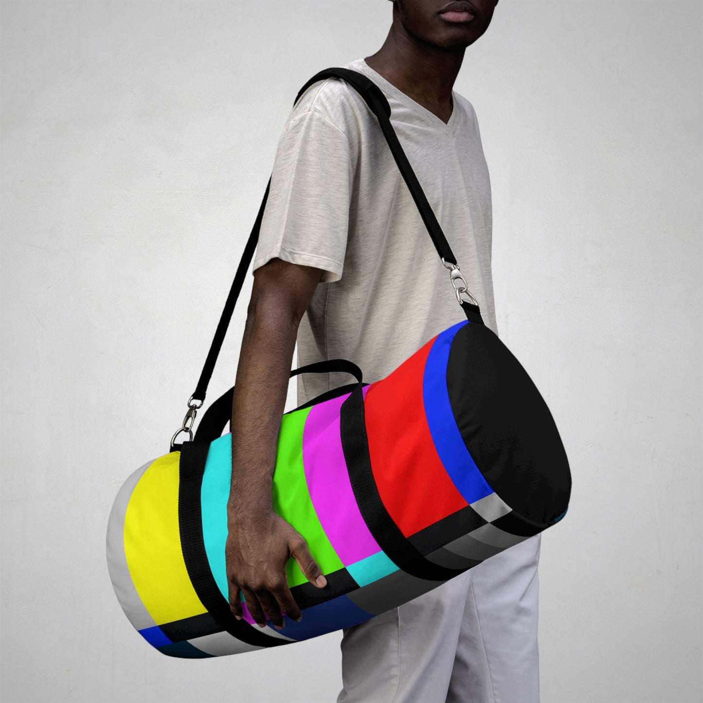 TV Color Bars Duffel Bag