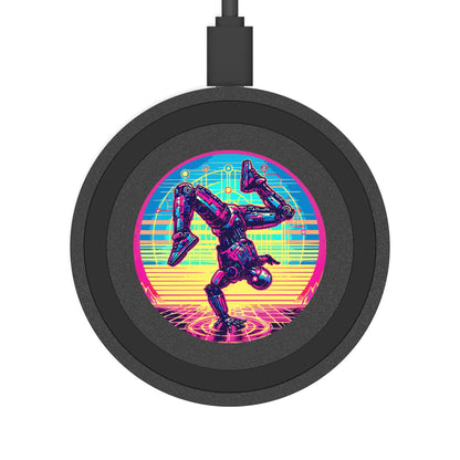 Cyberpunk Robot Quake Wireless Charging Pad