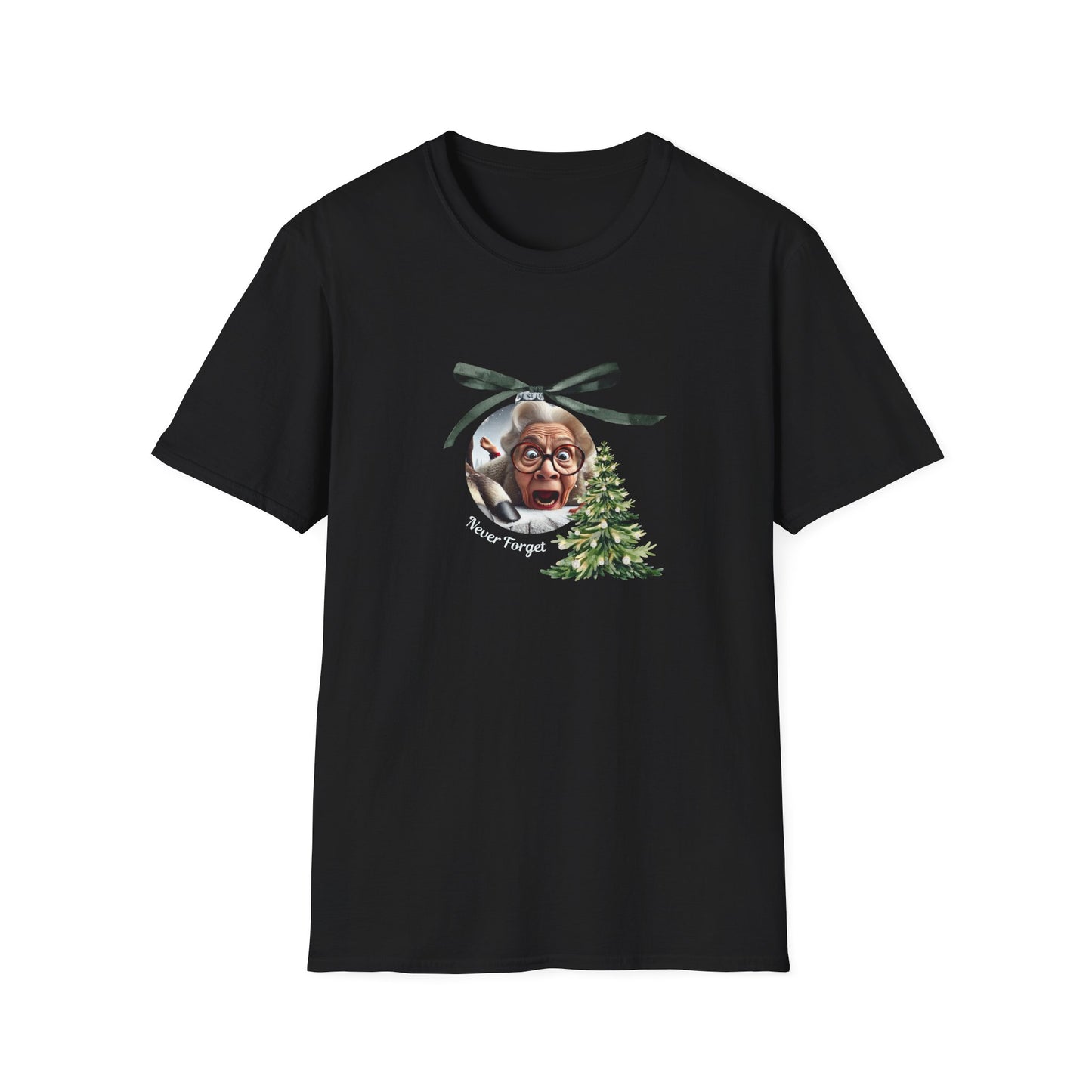 Funny Grandma Vs Reindeer Graphic Tee for Humorous Holiday Celebrations (Various Colors)