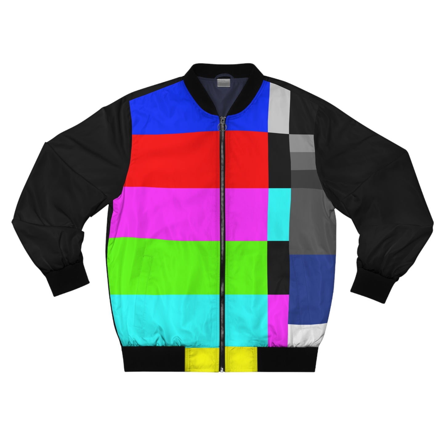 TV Color Bars Men's Bomber Jacket