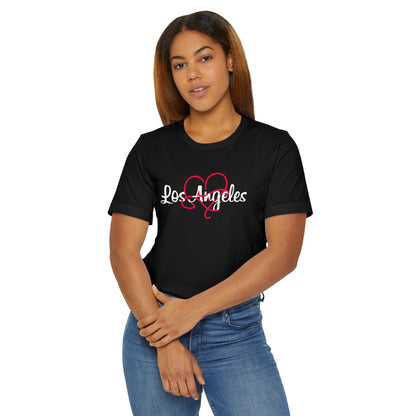 Los Angeles Heart T-Shirt, Unisex Graphic Tee, Casual Wear, Perfect for Locals and Travelers, Great Gift for Birthdays, Anniversaries