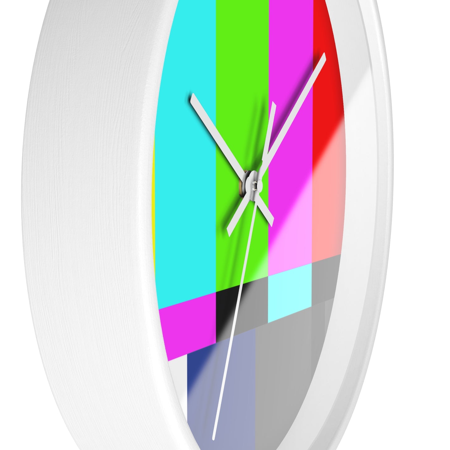 TV Color Bars Wall clock