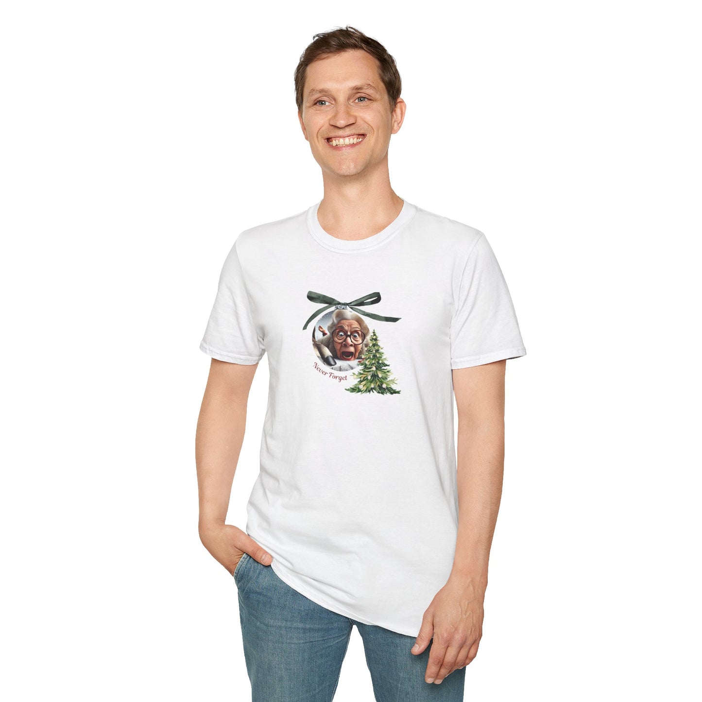 Funny Grandma Vs Reindeer Graphic Tee for Humorous Holiday Celebrations