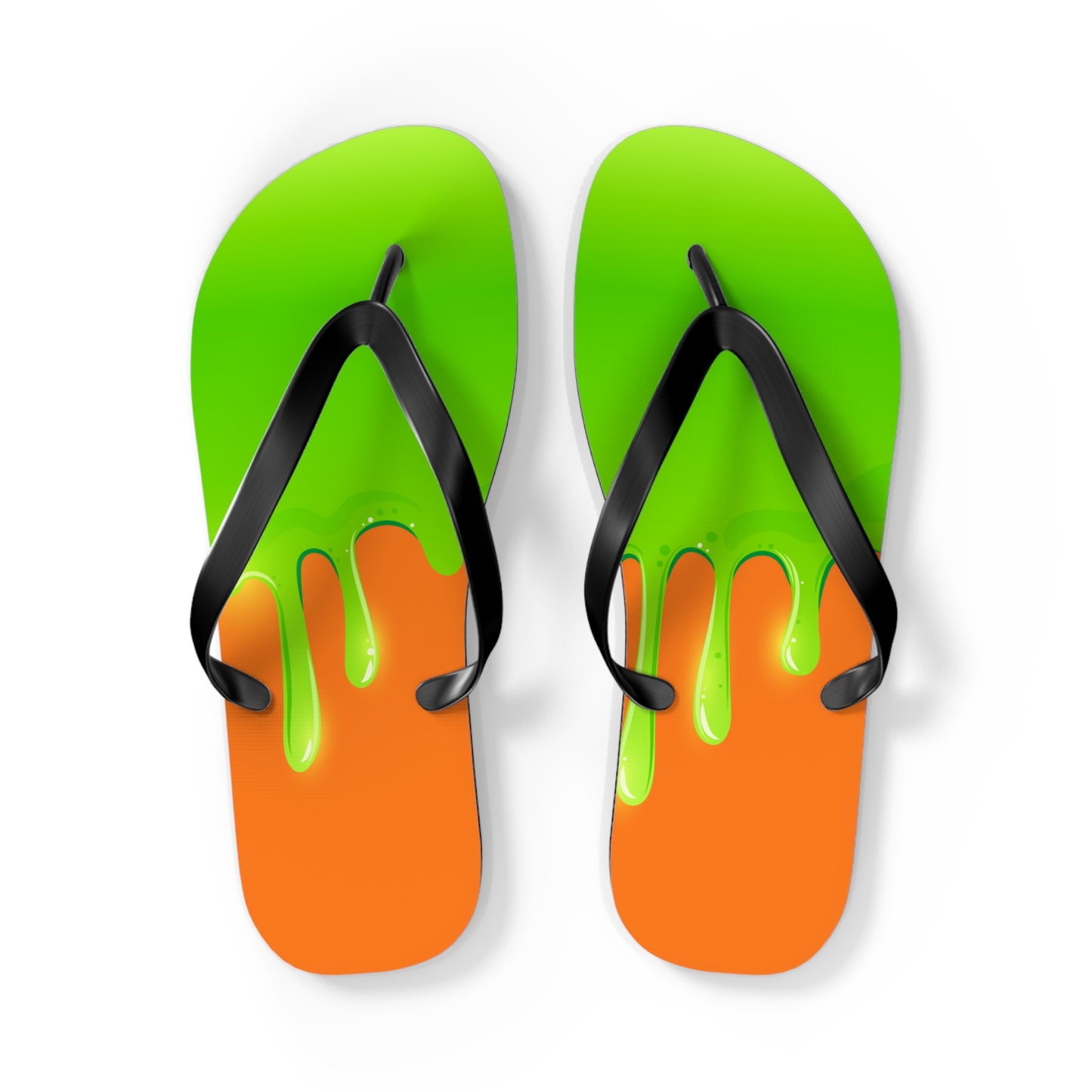 Green Slime Flip Flops