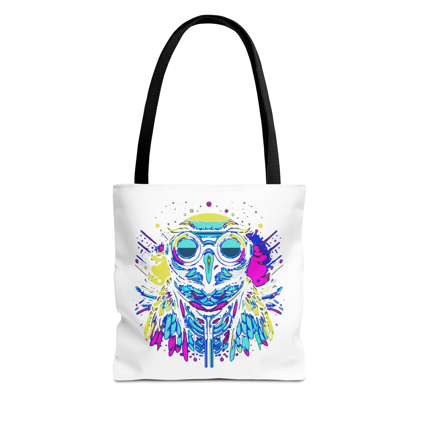 Cyberpunk Owl Tote Bag