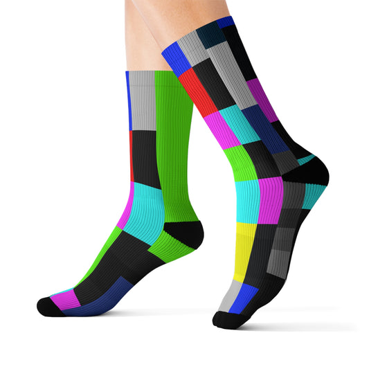 TV Color Bars Socks
