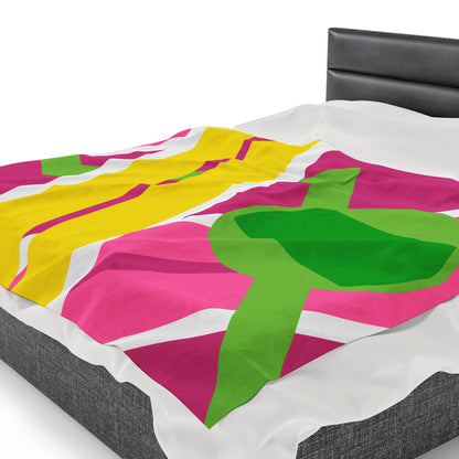 Future Hoverboard Velveteen Plush Blanket