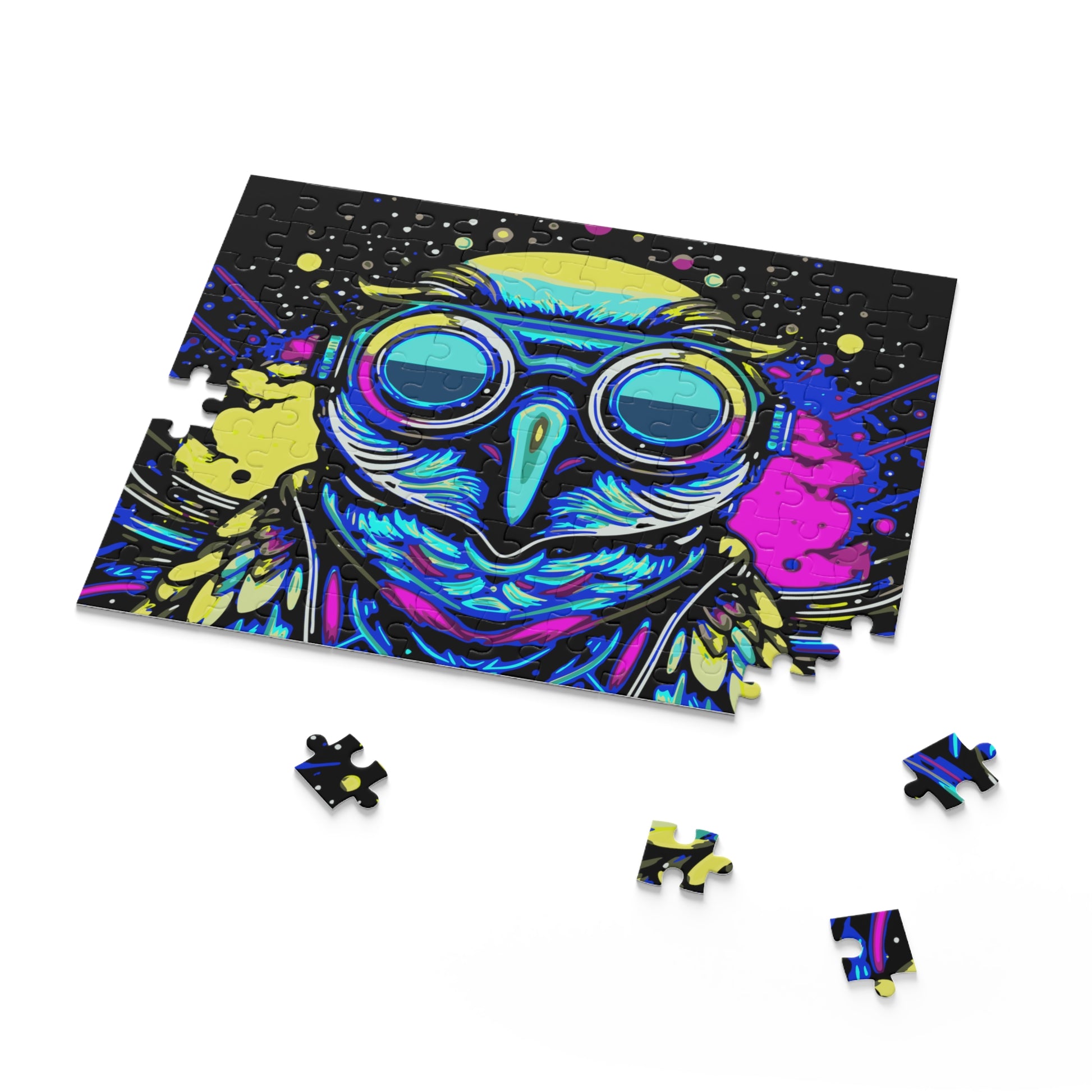 Cyberpunk Owl Puzzle