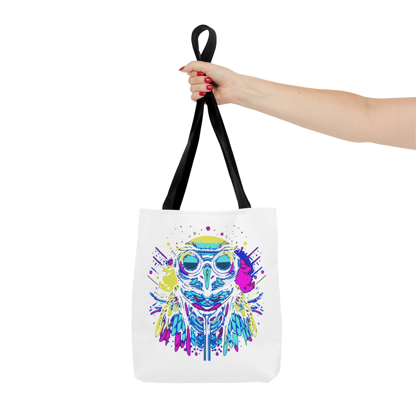 Cyberpunk Owl Tote Bag