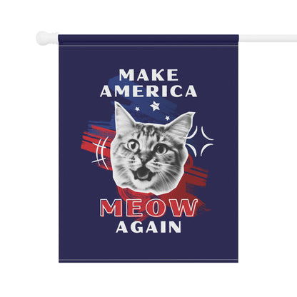 Make America Meow Again Political Cat Meme Garden & House Banner