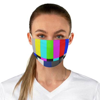 TV Color Bars Fabric Face Mask
