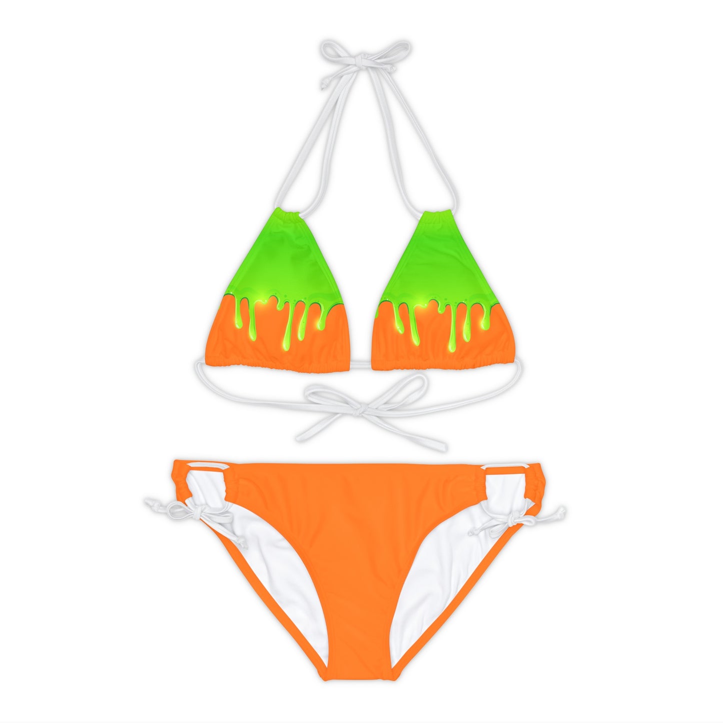 Green Slime Strappy Bikini Set