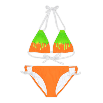 Green Slime Strappy Bikini Set