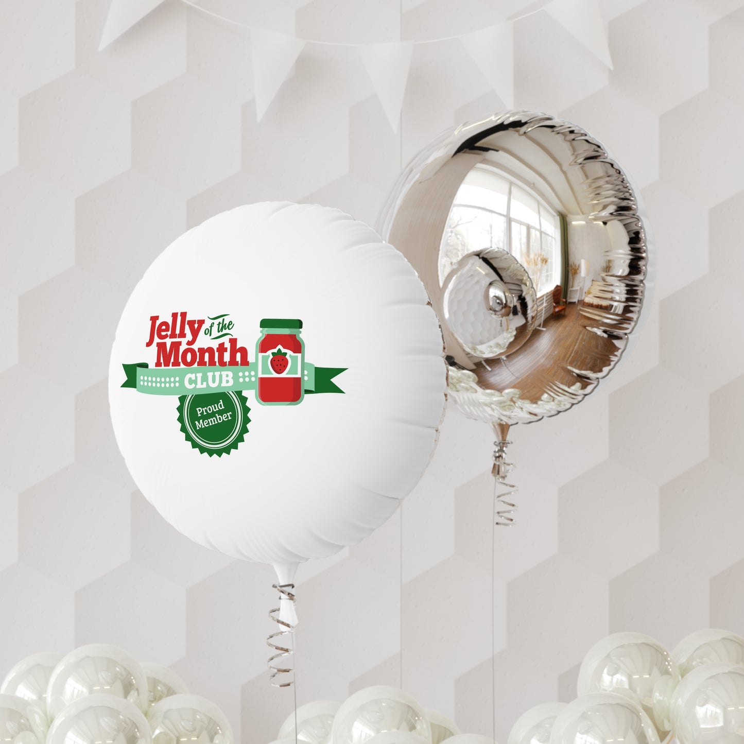 Christmas Jelly of the Month Club Mylar Helium Balloon