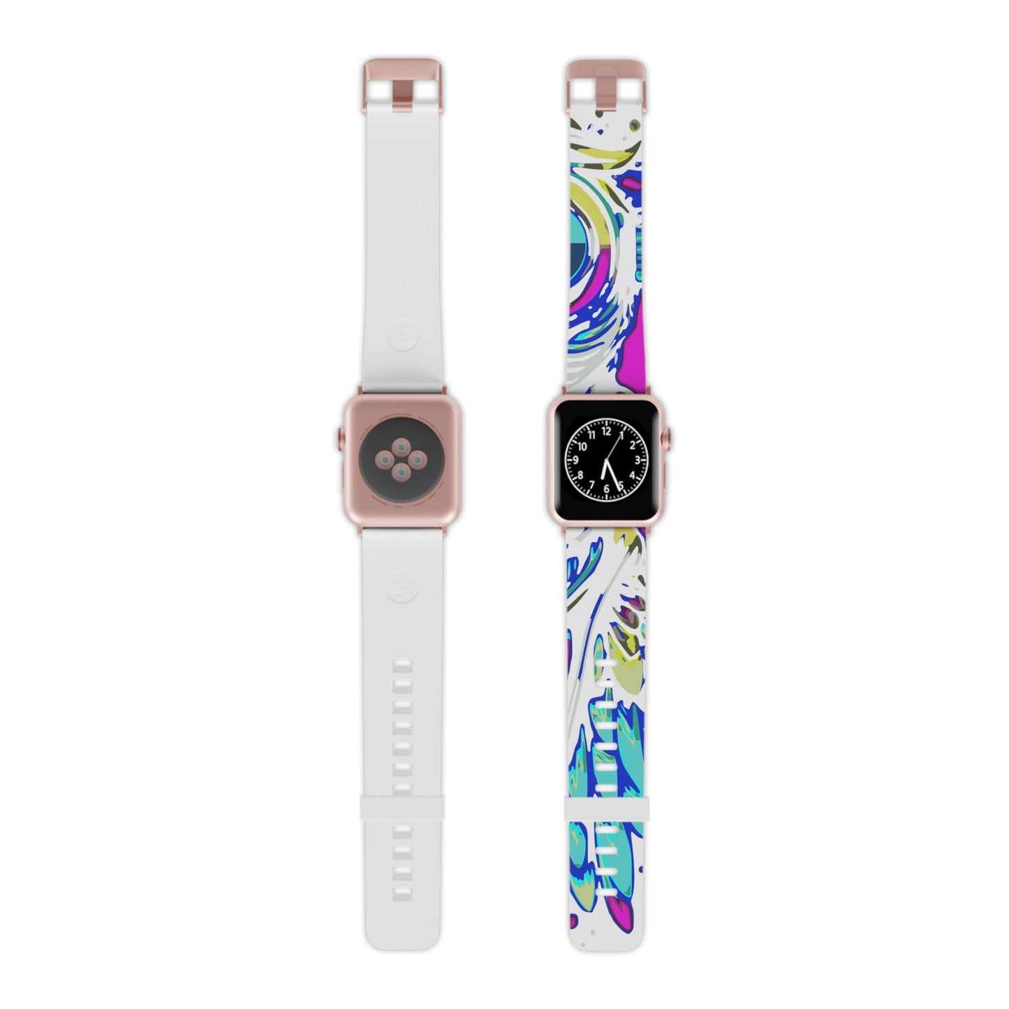 Cyberpunk Owl Watch Band for Apple Watch (White)